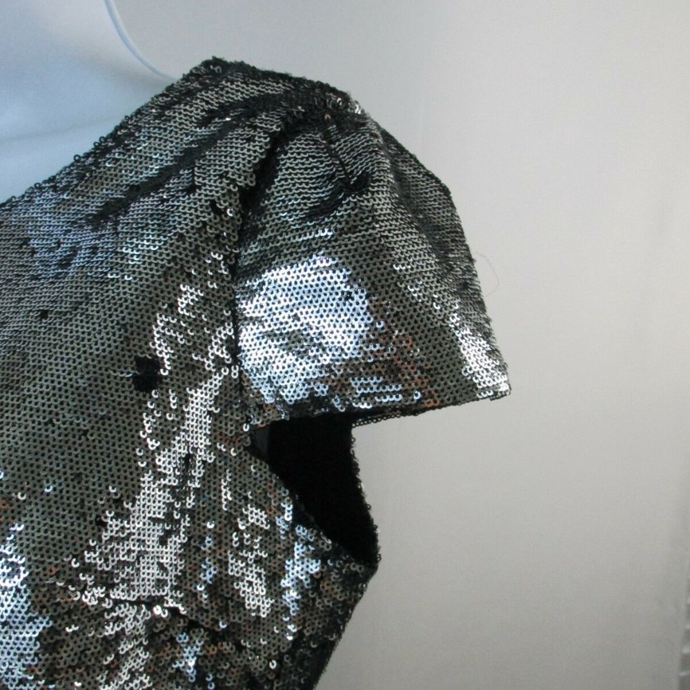 New Lovers+Friends Sequin & Solid Cap Sleeve Dress - image 4